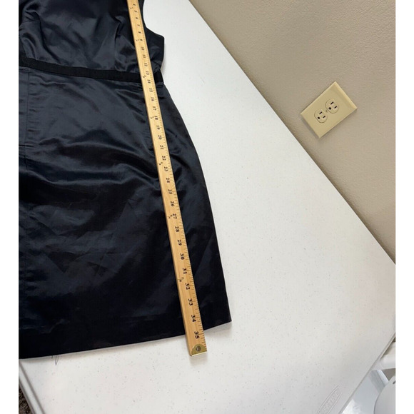 Marc by Marc Jacobs Sheath Dress Size 4 Black Silky Classic Sleeveless Cocktail - Picture 15 of 16